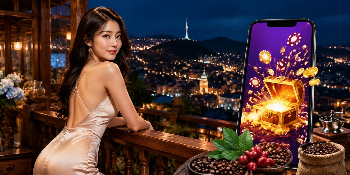 Người dùng Đà Lạt ngồi cà phê theo dõi giải thưởng casino trên điện thoại di động