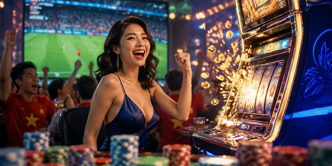 Người chơi slots tại lễ hội giải trí TP.HCM trải nghiệm nổ hũ trực tuyến